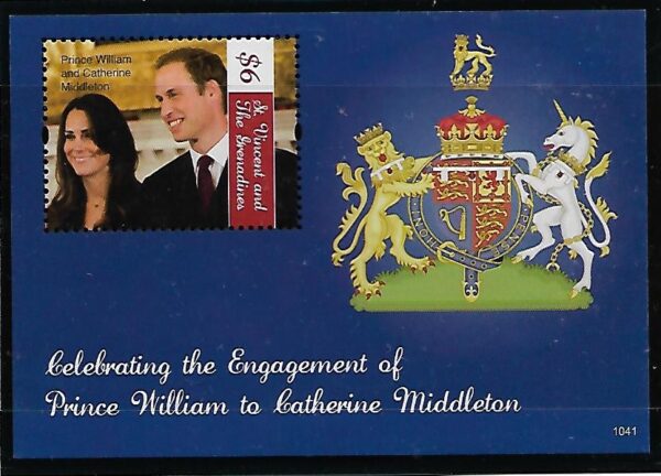 KATE I WILLIAM PARA KSIĄŻĘCA ST.VINCENT MI.BL.706**