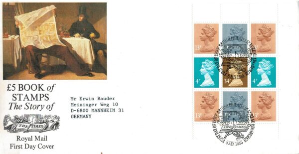 FDC KRÓLOWA ELŻBIETA II ANGLIA MI.H-BLATT 125