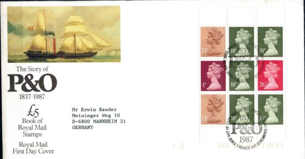 FDC KRÓLOWA ELŻBIETA II ANGLIA MI.H-BLATT 140