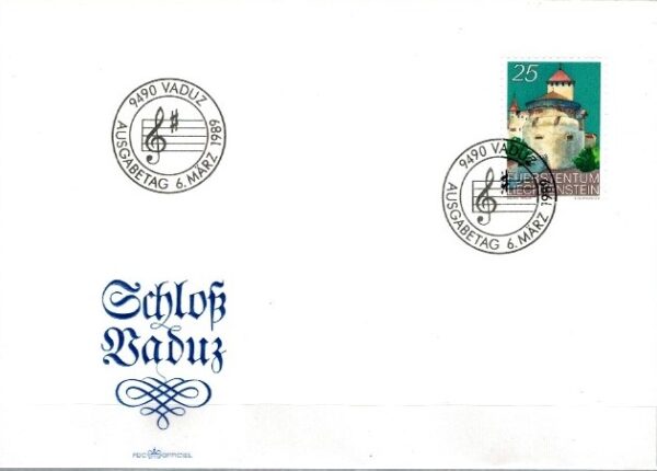 FDC ARCHITEKTURA LIECHTENSTEIN MI.962