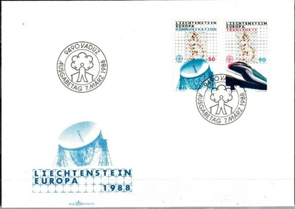 FDC EUROPA LIECHTENSTEIN MI.937-938