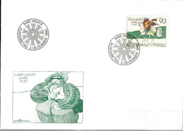 FDC ROCZNICA LIECHTENSTEIN MI.1004