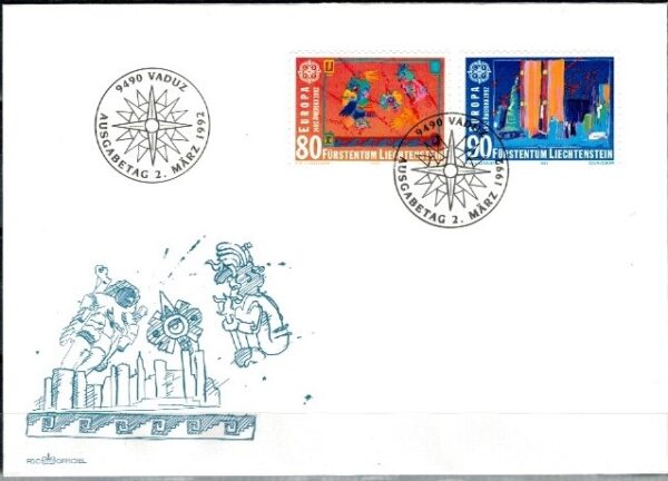 FDC EUROPA CEPT LIECHTENSTEIN MI.1033-1034