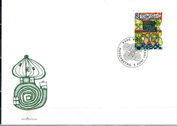 FDC SZTUKA LIECHTENSTEIN MI.1060