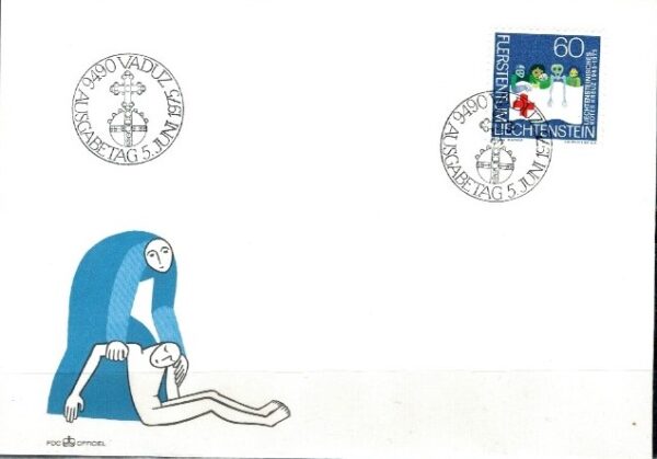 FDC CZERWONY KRZYŻ LIECHTENSTEIN MI.629