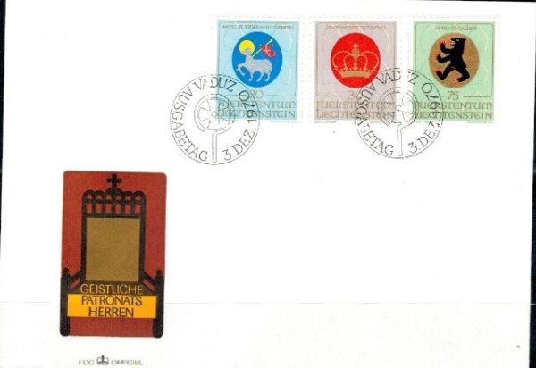 FDC HERBY LIECHTENSTEIN MI.533-535