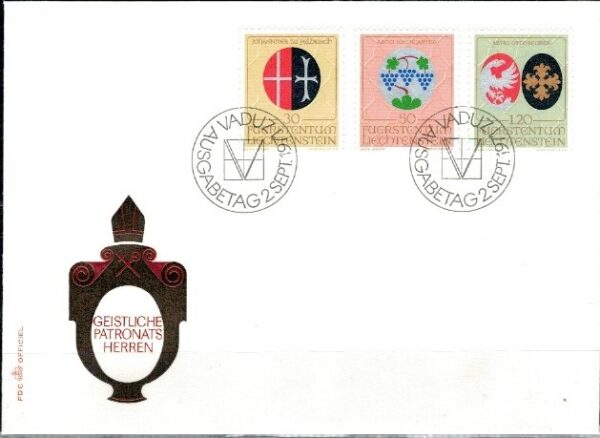 FDC HERBY LIECHTENSTEIN MI.548-550