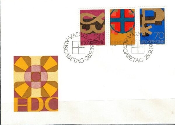 FDC RELIGIA LIECHTENSTEIN MI.482-484