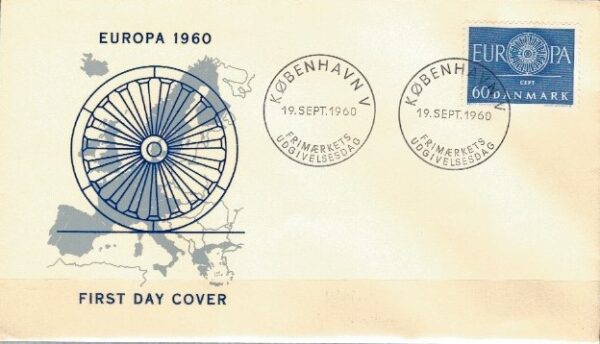 FDC EUROPA DANIA MI.386