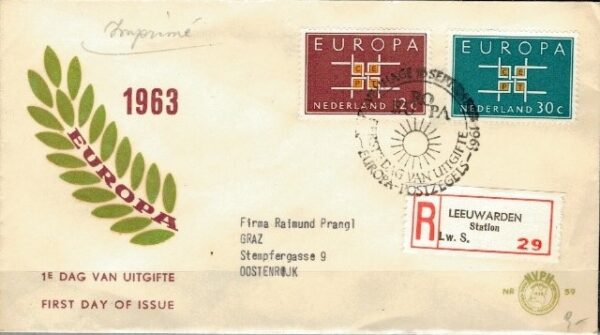 FDC EUROPA CEPT HOLANDIA MI.806-807