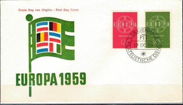 FDC EUROPA HOLANDIA MI.735-736