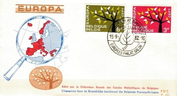 FDC EUROPA BELGIA MI.1282-1283