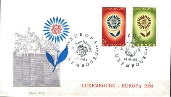 FDC EUROPA CEPT LUXEMBURG MI.697-698