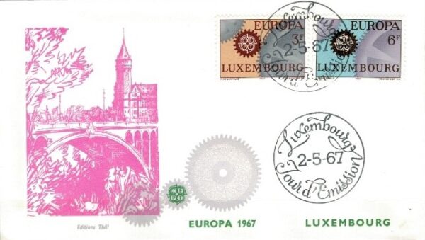 FDC EUROPA CEPT LUXEMBURG MI.748-749