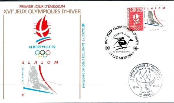 FDC OLIMPIADA ZIMOWA FRANCJA MI.2815