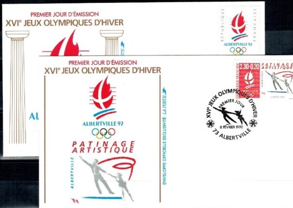 FDC OLIMPIADA ZIMOWA FRANCJA MI.2757-2758