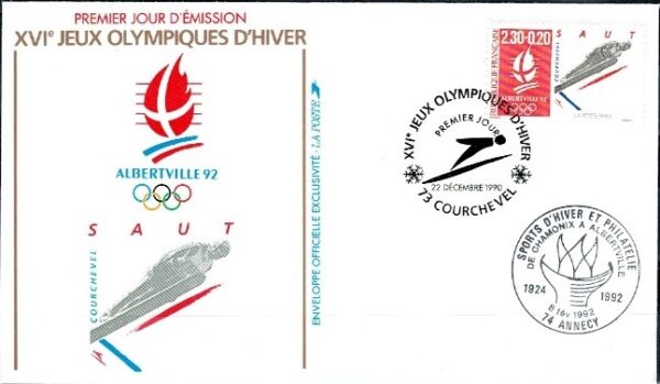 FDC OLIMPIADA ZIMOWA FRANCJA MI.2813