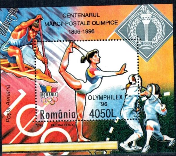 OLIMPIADA LETNIA RUMUNIA MI.BL.302**